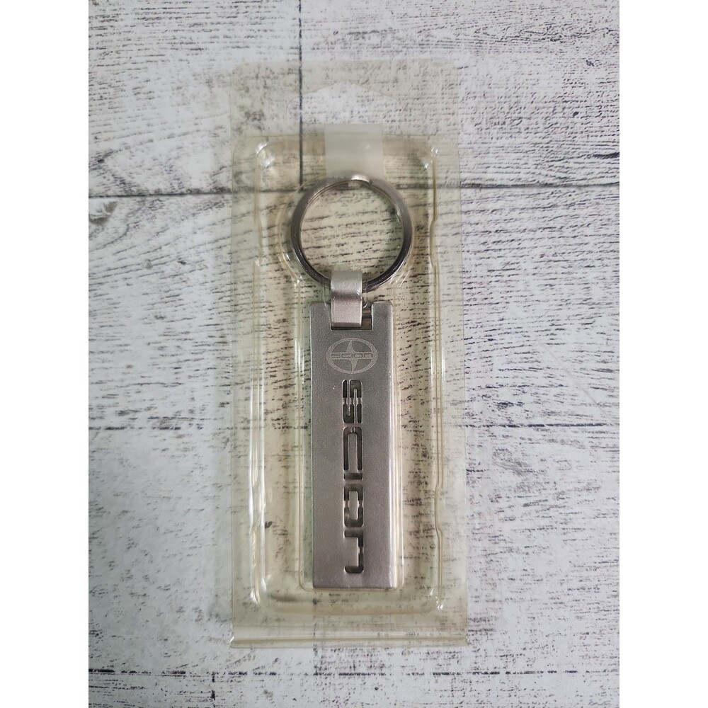 New SCION Key Chain Metal 3.5" Spellout Logo Engraved